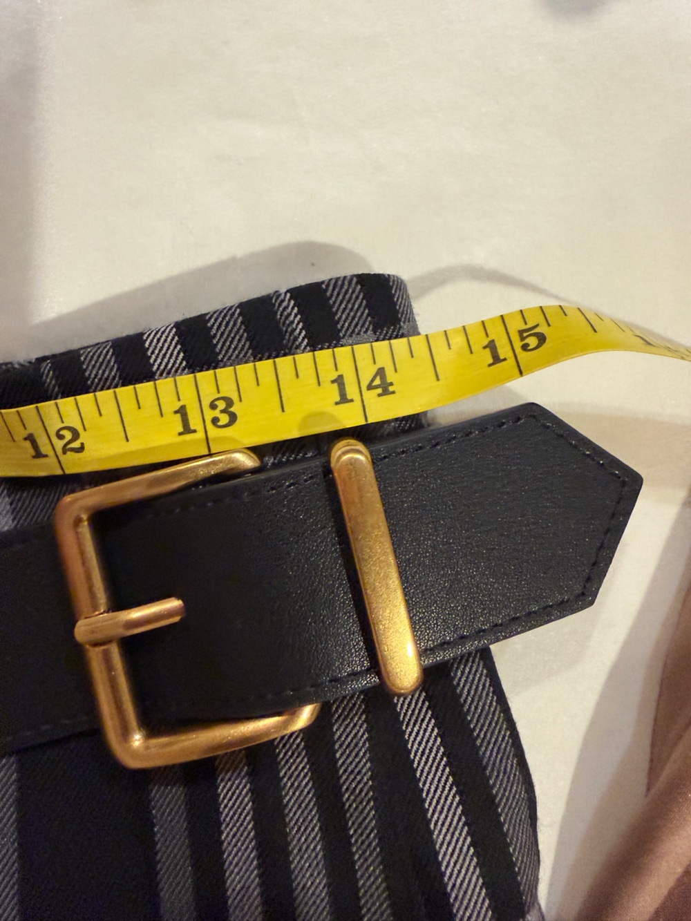 Mo&Co Flowy Plaid Maxi Skirt in Black and White with gold buckle - Picture 9 of 9